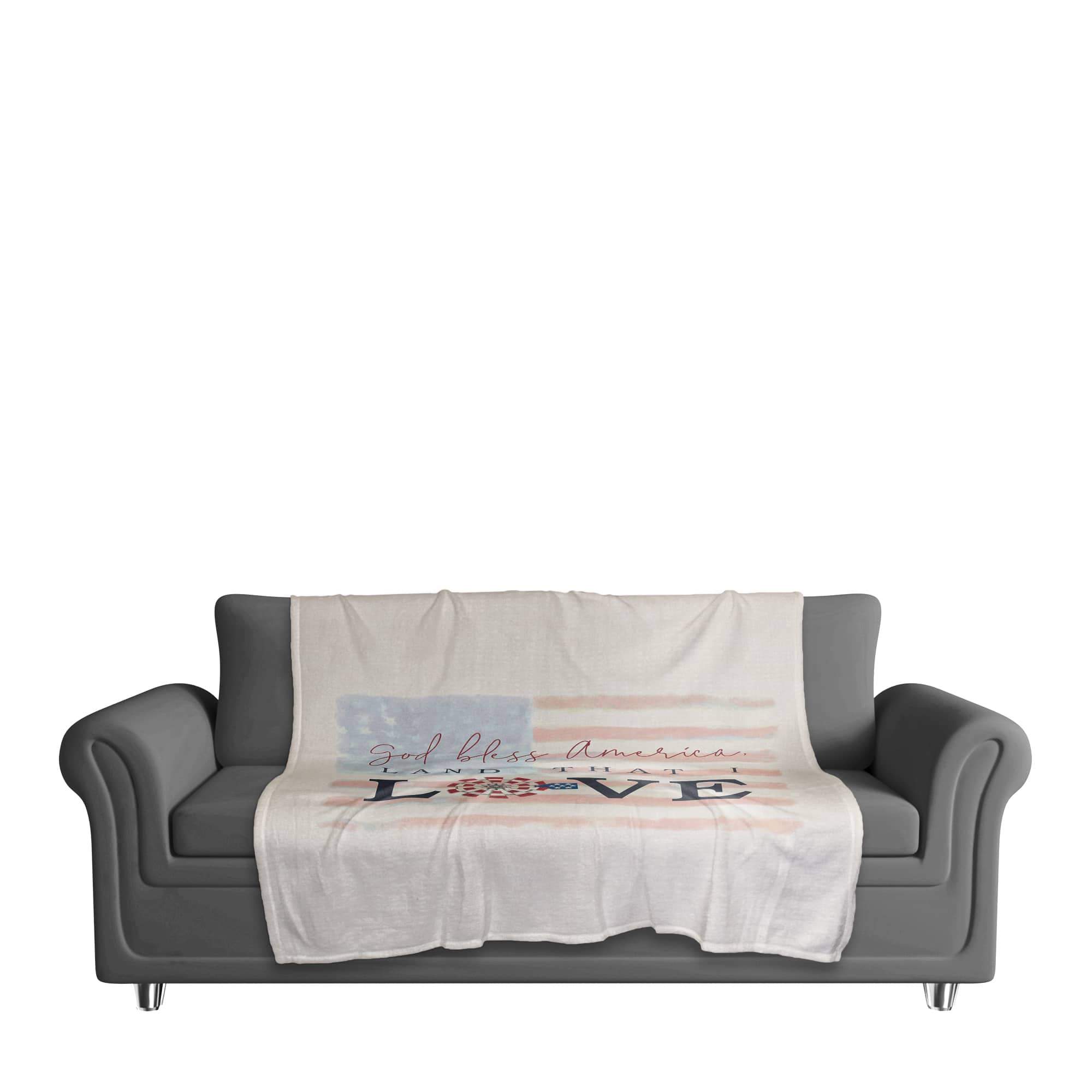 Land that I Love Coral Fleece Blanket